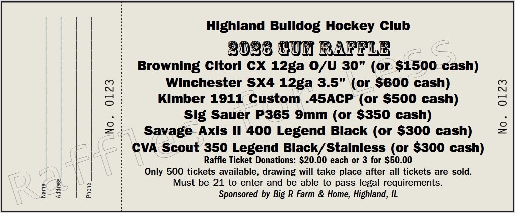 Gun Raffle tickets